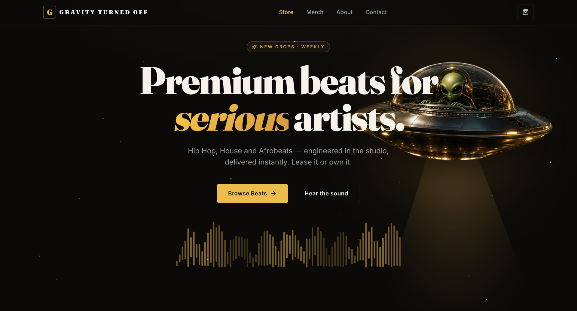 Sonic Ambience Studio — MUSIC / CREATIVE - SOLD website design with a custom 24/7 AI receptionist by ZenLeads.io